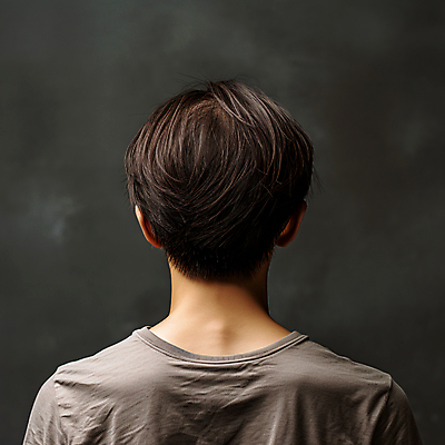 JPG 편집이미지 남자 한명 상반신 성인 머리카락 디지털합성 뒤통수 탈모 성인남자한명만 편집실사 AI인물포토 AI콘텐츠 1 사람 머리 CG 증상 남자한명만 성인남자만 파일형식 AI포토