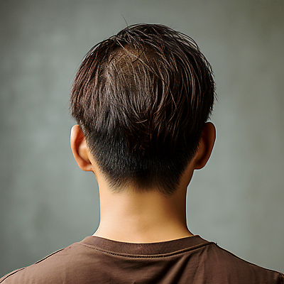 JPG 편집이미지 남자 한명 상반신 성인 머리카락 디지털합성 뒤통수 탈모 성인남자한명만 편집실사 AI인물포토 AI콘텐츠 1 사람 머리 CG 증상 남자한명만 성인남자만 파일형식 AI포토