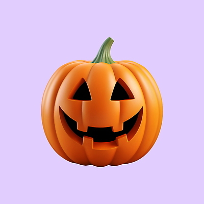 PSD 아이콘 호박 사람없음 3D아이콘 3D 주황색 디지털합성 잭오랜턴 컬러 채소 할로윈 파일형식
