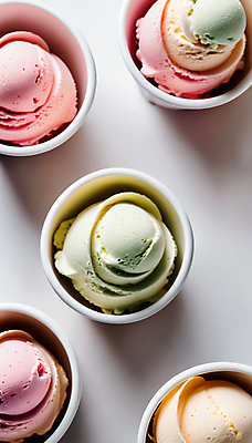 JPG 편집이미지 아이스크림 사람없음 종이컵 젤라또 컵아이스크림 편집실사 AI포토 AI콘텐츠 디저트 컵 일회용 CG 파일형식