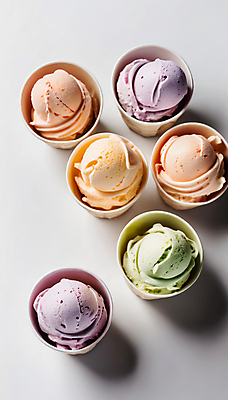 JPG 편집이미지 아이스크림 사람없음 종이컵 젤라또 컵아이스크림 편집실사 AI포토 AI콘텐츠 디저트 컵 일회용 CG 파일형식