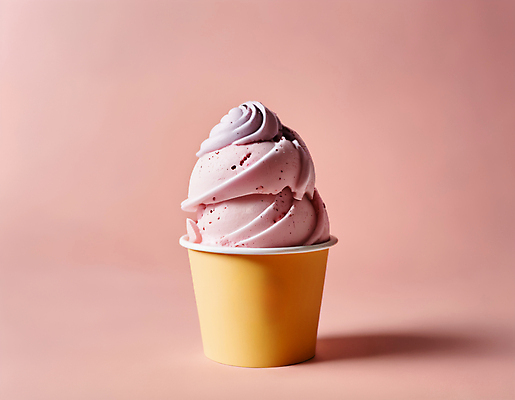 JPG 편집이미지 분홍색 아이스크림 사람없음 종이컵 젤라또 컵아이스크림 편집실사 AI포토 AI콘텐츠 컬러 디저트 컵 일회용 CG 파일형식
