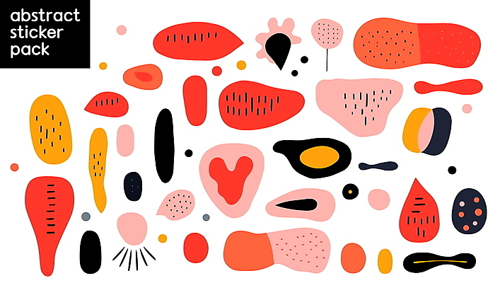 모양 디자인 선 스티커 일러스트 추상 사람없음 그래픽 세트 다이어리 면 점 다홍색 엘리먼트 다꾸 국내일러스트 AI파일 컬러 무늬 사무용품 신조어 약어 파일형식 벡터