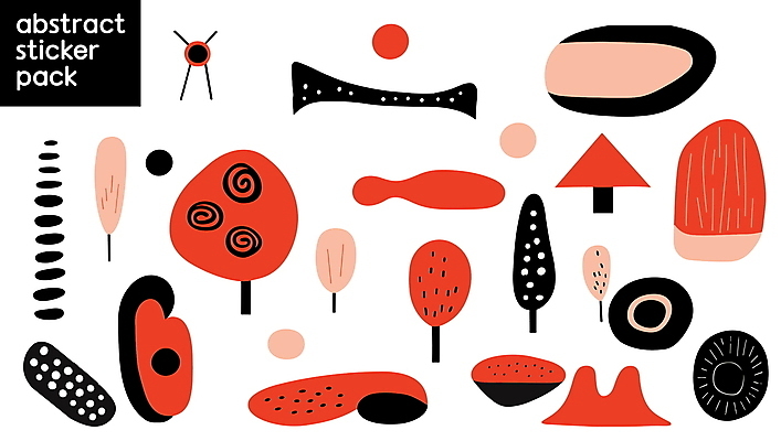 모양 나무 디자인 선 스티커 일러스트 추상 사람없음 그래픽 세트 다이어리 면 점 다홍색 엘리먼트 다꾸 국내일러스트 AI파일 식물 컬러 무늬 사무용품 신조어 약어 파일형식 벡터