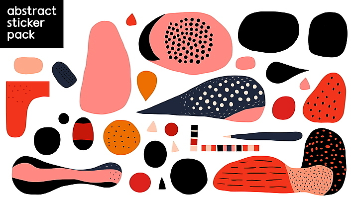 모양 디자인 선 분홍색 스티커 일러스트 추상 사람없음 그래픽 세트 다이어리 검은색 면 점 엘리먼트 다꾸 국내일러스트 AI파일 컬러 무늬 사무용품 신조어 약어 파일형식 벡터