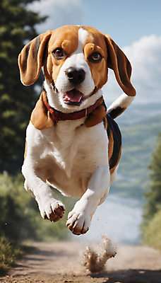 JPG 편집이미지 한마리 거리 사람없음 달리기 점프 산책 강아지 디지털합성 즐거움 비글 흙먼지 편집실사 AI포토 AI콘텐츠 1 감정 모션 휴식 반려동물 개 CG 먼지 파일형식