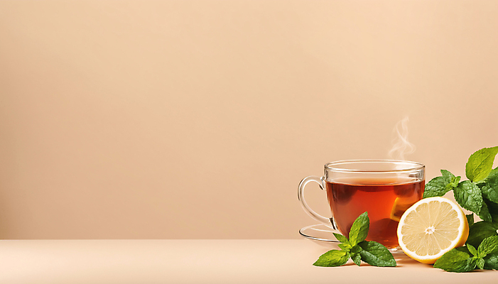 JPG 편집이미지 사람없음 연기 차 찻잔 레몬 허브 허브차 카피스페이스 편집실사 AI포토 AI콘텐츠 식물 음료 과일 잔 차_음료 공백 CG 파일형식