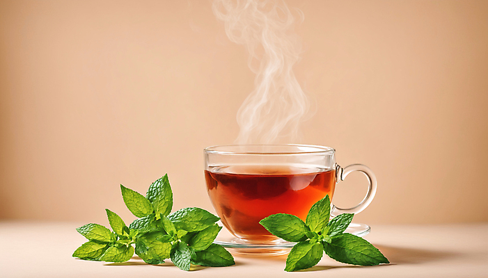 JPG 편집이미지 사람없음 연기 찻잔 허브 허브차 편집실사 AI포토 AI콘텐츠 식물 잔 차_음료 CG 파일형식