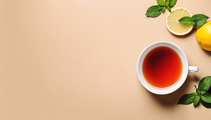 JPG 편집이미지 사람없음 하이앵글 차 찻잔 레몬 허브 허브차 카피스페이스 편집실사 AI포토 AI콘텐츠 식물 음료 뷰포인트 과일 잔 차_음료 공백 CG 파일형식