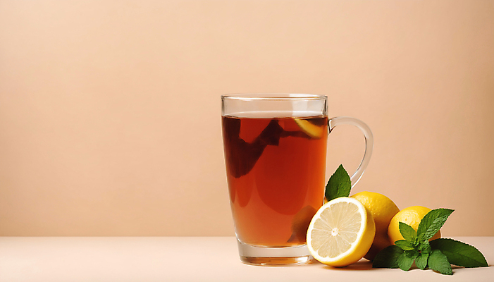 JPG 편집이미지 사람없음 차 찻잔 레몬 허브 허브차 편집실사 AI포토 AI콘텐츠 식물 음료 과일 잔 차_음료 CG 파일형식