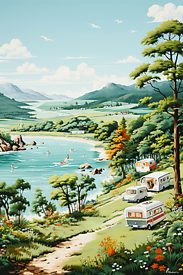 JPG 나무 구름 편집이미지 꽃 호수 하늘 산 풍경 사람없음 캠핑 바위 캠핑장 디지털합성 캠핑카 선박 편집실사 자연요소 식물 수상교통 자동차 레저 돌_바위 CG 파일형식