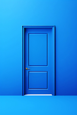 JPG 편집이미지 프레임 사람없음 파란색 문 디지털합성 편집소스 편집실사 AI포토 AI콘텐츠 컬러 CG 파일형식