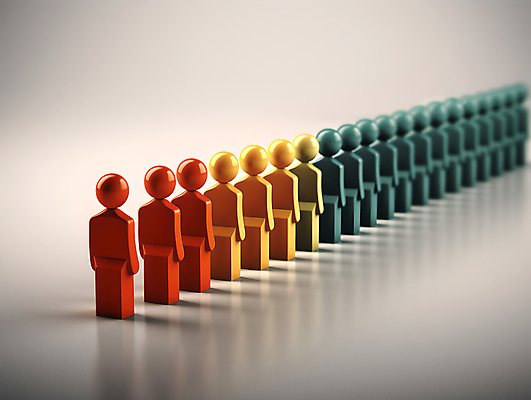 JPG 편집이미지 사람모양 사람없음 컬러풀 모형 피규어 디지털합성 일렬 줄서기 편집소스 편집실사 AI컴퓨터그래픽 AI콘텐츠 모양 컬러 모션 미니어처 CG 파일형식