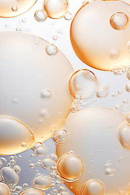 JPG 편집이미지 사람없음 주황색 회색 물방울 물거품 편집실사 AI포토 AI콘텐츠 컬러 거품 CG 파일형식