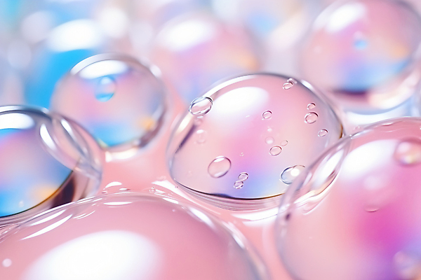 JPG 편집이미지 분홍색 사람없음 물방울 물거품 블러효과 편집실사 AI포토 AI콘텐츠 컬러 거품 CG 블러 파일형식 효과