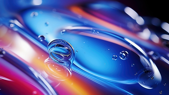 JPG 편집이미지 사람없음 파란색 물방울 물거품 편집실사 AI포토 AI콘텐츠 컬러 거품 CG 파일형식