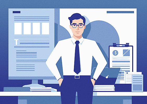 남자 일러스트 회사 한명 상반신 성인 파란색 노트북 사무실 모니터 자료 비즈니스맨 문서 주머니손 인터넷창 서류판 성인남자한명만 안경낌 국내일러스트 AI파일 1 안경 컬러 인터넷 비즈니스 모션 사람 전자제품 컴퓨터 사무용품 직장인 남자한명만 성인남자만 파일형식 벡터