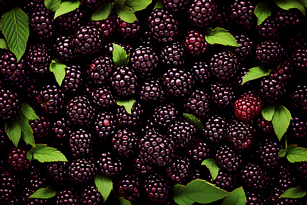 JPG 편집이미지 잎 과일 사람없음 보라색 가득함 블랙베리 편집실사 AI포토 AI콘텐츠 식물 컬러 CG 파일형식