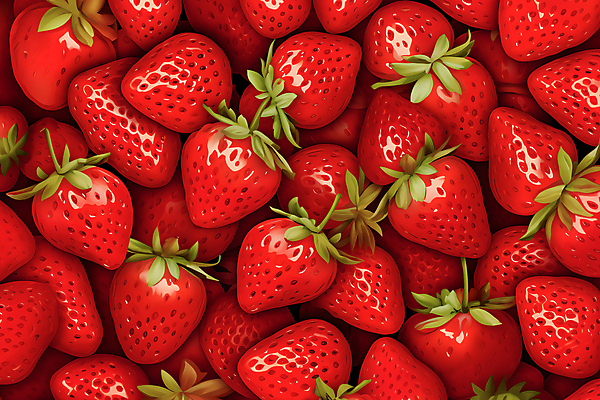 JPG 편집이미지 잎 과일 딸기 사람없음 빨간색 가득함 편집실사 AI포토 AI콘텐츠 식물 컬러 CG 파일형식