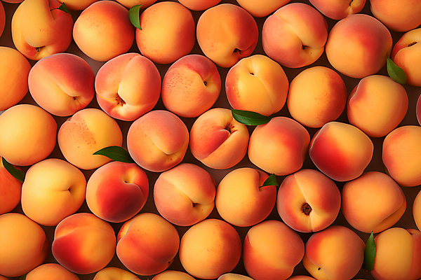 JPG 편집이미지 잎 과일 사람없음 주황색 가득함 복숭아 편집실사 AI포토 AI콘텐츠 식물 컬러 CG 파일형식