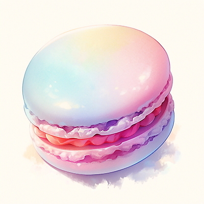 JPG 일러스트 수채화 사람없음 컬러풀 마카롱 국내일러스트 AI일러스트 AI콘텐츠 컬러 디저트 파일형식