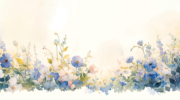 JPG 꽃 일러스트 자연 수채화 사람없음 풀 카피스페이스 보테니컬아트 국내일러스트 AI일러스트 AI콘텐츠 식물 공백 생태계 파일형식