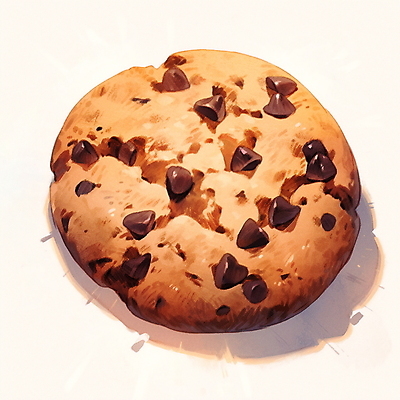JPG 일러스트 디저트 수채화 사람없음 갈색 쿠키 초코칩쿠키 국내일러스트 AI일러스트 AI콘텐츠 음식 컬러 초코칩 초코쿠키 파일형식