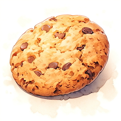 JPG 일러스트 디저트 수채화 사람없음 갈색 쿠키 초코칩쿠키 국내일러스트 AI일러스트 AI콘텐츠 음식 컬러 초코칩 초코쿠키 파일형식