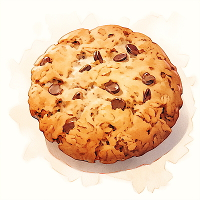 JPG 일러스트 디저트 수채화 사람없음 갈색 쿠키 초코칩쿠키 국내일러스트 AI일러스트 AI콘텐츠 음식 컬러 초코칩 초코쿠키 파일형식