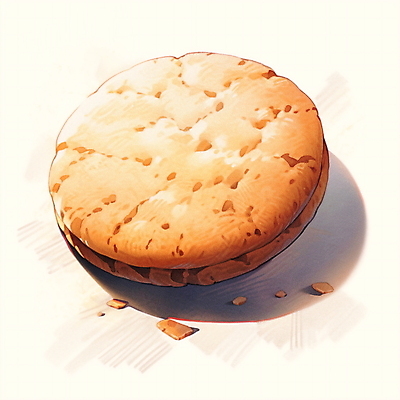 JPG 일러스트 디저트 수채화 사람없음 갈색 쿠키 부스러기 국내일러스트 AI일러스트 AI콘텐츠 음식 컬러 파일형식
