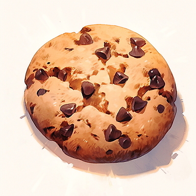 JPG 일러스트 디저트 수채화 사람없음 갈색 쿠키 초코칩쿠키 국내일러스트 AI일러스트 AI콘텐츠 음식 컬러 초코칩 초코쿠키 파일형식