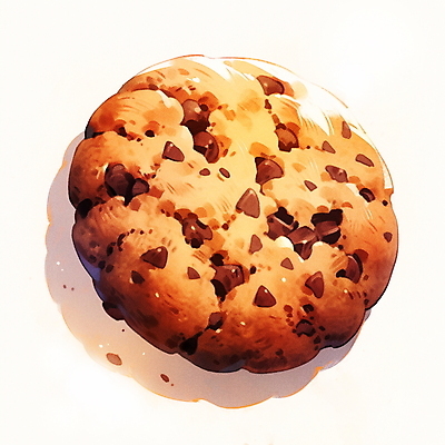 JPG 일러스트 디저트 수채화 사람없음 갈색 쿠키 부스러기 초코칩쿠키 국내일러스트 AI일러스트 AI콘텐츠 음식 컬러 초코칩 초코쿠키 파일형식