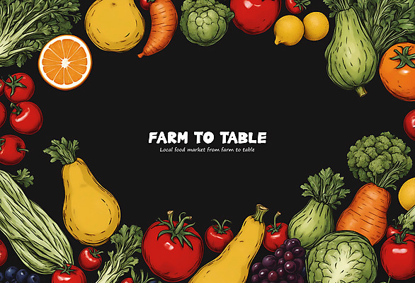 PSD 토마토 채소 오렌지 과일 일러스트 식재료 프레임 사람없음 당근 레몬 양배추 국내일러스트 뿌리채소 파일형식