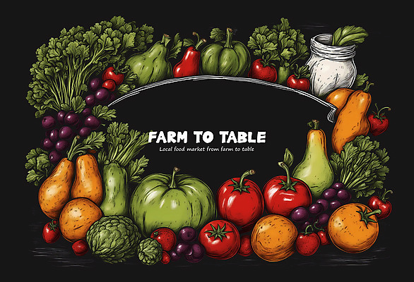 PSD 토마토 채소 과일 일러스트 호박 포도 프레임 사람없음 병 양배추 국내일러스트 식기 파일형식