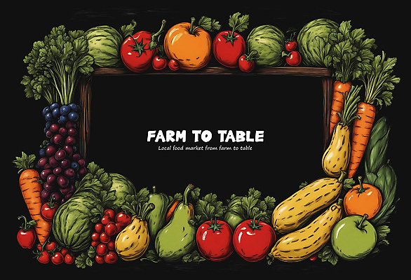 PSD 토마토 채소 과일 일러스트 식재료 포도 프레임 사람없음 사각형 당근 양배추 국내일러스트 도형 뿌리채소 파일형식