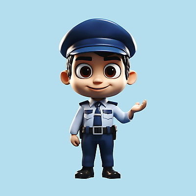 전신 PSD 편집이미지 남자 3D캐릭터 한명 서기 청년 성인 3D 손들기 경찰 손내밀기 경찰복 성인남자한명만 편집3D 직업 캐릭터 1 유니폼 모션 사람 손짓 디지털합성 남자한명만 성인남자만 파일형식