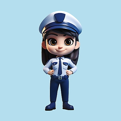 전신 PSD 편집이미지 여자 허리손 3D캐릭터 한명 서기 미소 성인 3D 경찰 경찰복 여경 성인여자한명만 편집3D 직업 캐릭터 1 포즈 유니폼 모션 표정 사람 디지털합성 여자한명만 성인여자만 파일형식