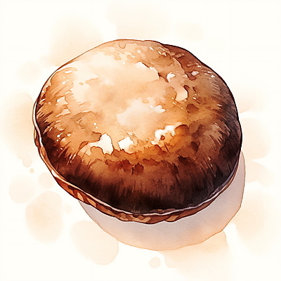 JPG 음식 일러스트 수채화 사람없음 갈색 버섯 식용버섯 2025년 트렌드컬러 국내일러스트 모카무스 AI일러스트 AI콘텐츠 컬러 연도 파일형식