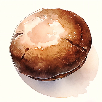 JPG 음식 일러스트 수채화 사람없음 갈색 버섯 식용버섯 2025년 트렌드컬러 국내일러스트 모카무스 AI일러스트 AI콘텐츠 컬러 연도 파일형식