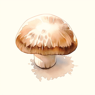 JPG 음식 일러스트 수채화 사람없음 버섯 식용버섯 국내일러스트 AI일러스트 AI콘텐츠 파일형식