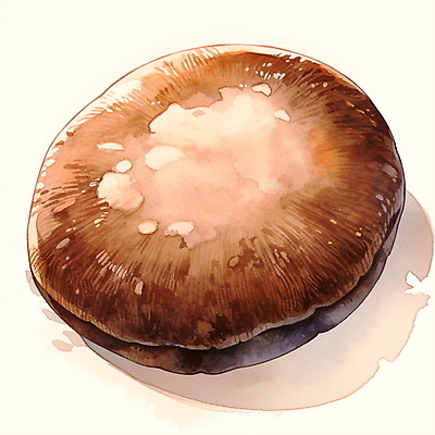 JPG 음식 일러스트 수채화 사람없음 갈색 버섯 식용버섯 2025년 트렌드컬러 국내일러스트 모카무스 AI일러스트 AI콘텐츠 컬러 연도 파일형식