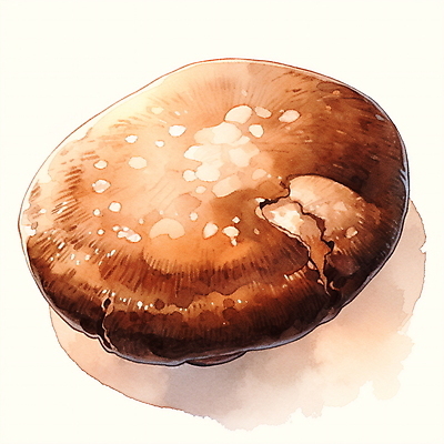 JPG 음식 일러스트 수채화 사람없음 갈색 버섯 식용버섯 2025년 트렌드컬러 국내일러스트 모카무스 AI일러스트 AI콘텐츠 컬러 연도 파일형식