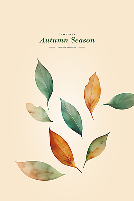 PSD 편집이미지 포스터 단풍 낙엽 나뭇잎 사람없음 가을 디지털합성 감성 편집소스 미니멀 이미지편집 계절 컨셉 잎 파일형식