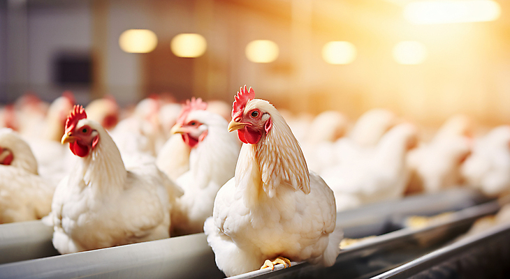 JPG 편집이미지 여러마리 사람없음 가축 닭 축산업 디지털합성 닭벼슬 닭장 블러효과 편집실사 AI포토 AI콘텐츠 동물 산업 다수 조류 CG 블러 파일형식 효과