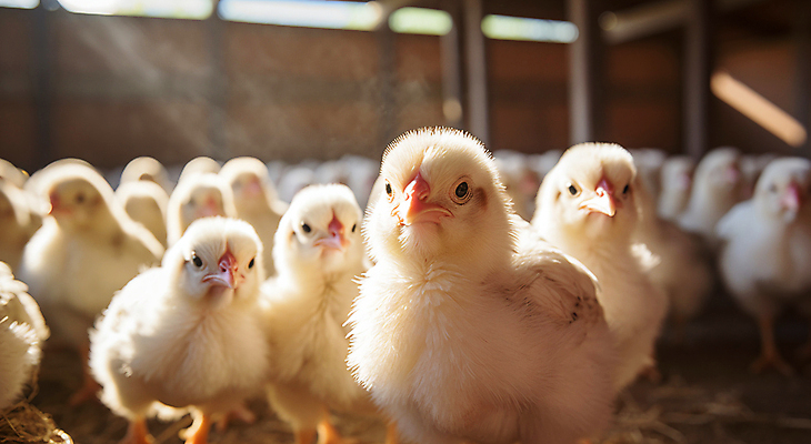 JPG 편집이미지 여러마리 병아리 사람없음 가축 축산업 디지털합성 닭장 편집실사 AI포토 AI콘텐츠 동물 산업 다수 조류 CG 파일형식