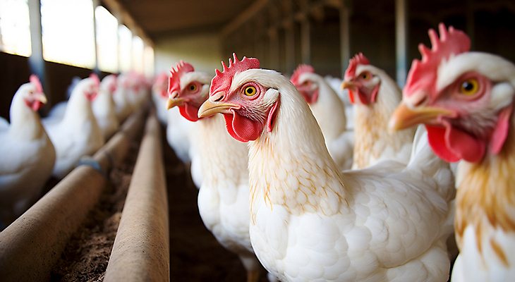 JPG 편집이미지 여러마리 사람없음 가축 닭 축산업 디지털합성 닭벼슬 닭장 편집실사 AI포토 AI콘텐츠 동물 산업 다수 조류 CG 파일형식
