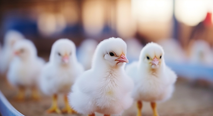 JPG 편집이미지 여러마리 병아리 사람없음 가축 축산업 디지털합성 닭장 블러효과 편집실사 AI포토 AI콘텐츠 동물 산업 다수 조류 CG 블러 파일형식 효과