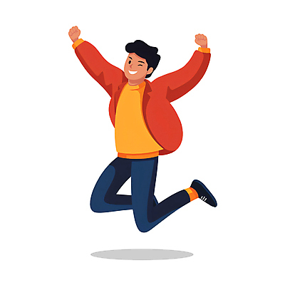 전신 PSD 남자 행복 일러스트 성공 윙크 한명 미소 성인 점프 기쁨 만세 즐거움 긍정 성인남자한명만 국내일러스트 1 감정 컨셉 모션 표정 사람 남자한명만 성인남자만 파일형식