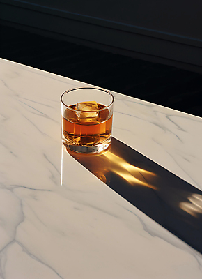 JPG 편집이미지 술잔 탁자 한잔 주류 그림자 사람없음 빛 얼음 칵테일 대리석 위스키 편집실사 AI포토 AI콘텐츠 자연요소 1 음료 가구 재료 잔 CG 파일형식