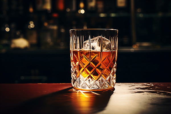 JPG 편집이미지 술잔 한잔 주류 그림자 사람없음 빛 갈색 얼음 칵테일 칵테일바 나무탁자 편집실사 AI포토 AI콘텐츠 자연요소 1 음료 컬러 탁자 잔 선술집 CG 파일형식